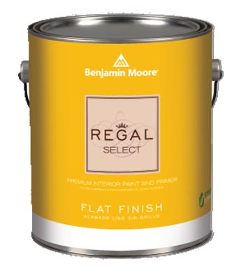 Benjamin Moore Regal Select Waterborne Interior Paint, Flat Finish 