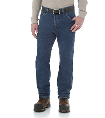 Wrangler Men's Riggs Advanced Comfort Five Pocket Jean, Mid Stone ...