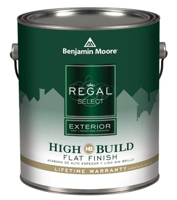 Benjamin Moore Regal Select Exterior High-Build, Flat Finish, Gallon ...