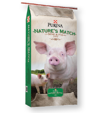 Purina Nature's Match Sow & Pig Grower Complete 50 lb. - Wilco Farm Stores